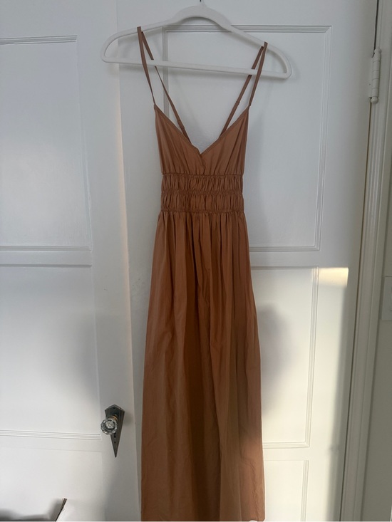 Faithfull the Brand Dresses & Skirts - Faithfull the Brand Tan Maxi Dress with Smocked Waist